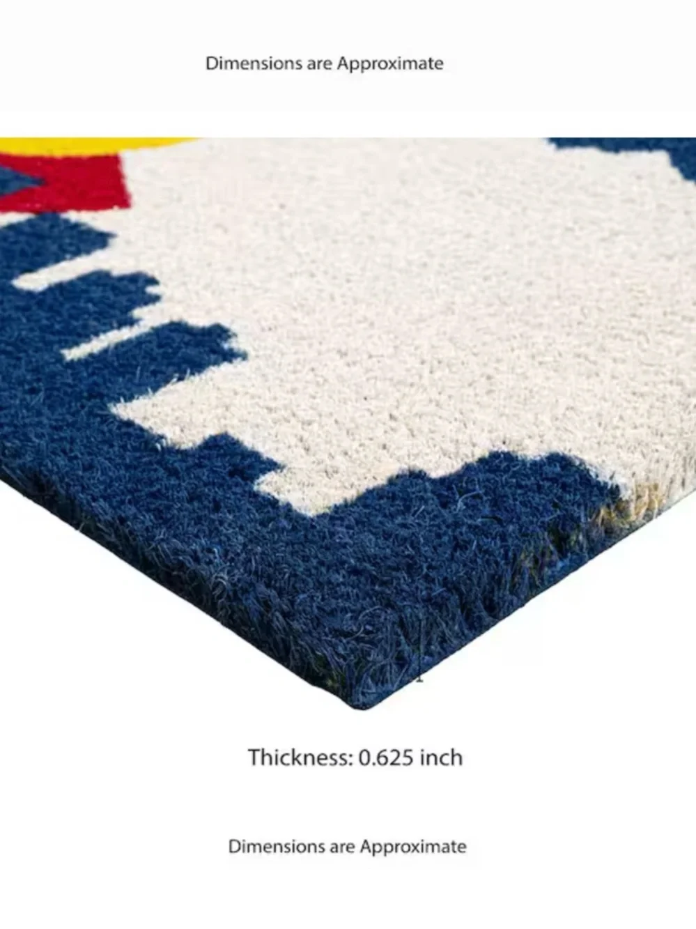Blue Denver Colorado Skyline Doormat - NWT